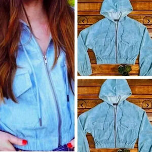 Jacket cropped hoodie